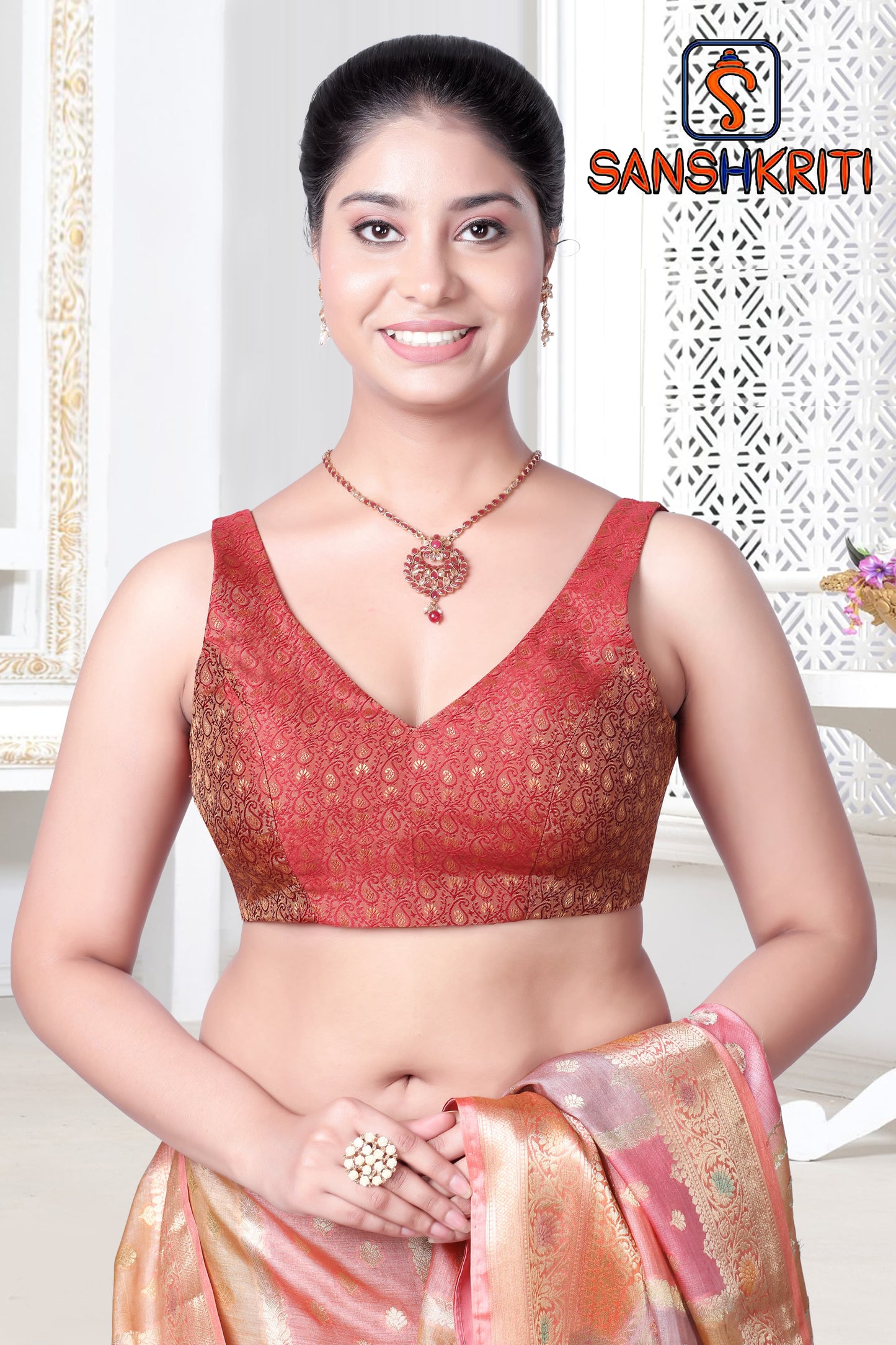 Sleeveless blouse